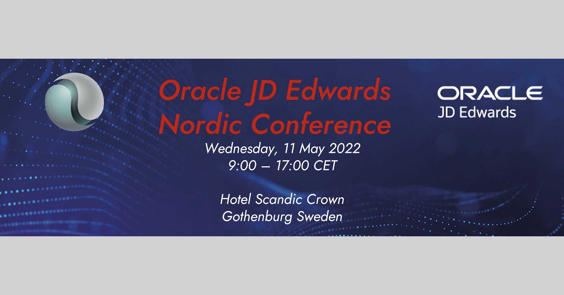 Oracle JD Edwards Nordiska Konferens 2022